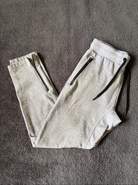 CSG Heather Gray Men’s Jogger Pants Size Large Fleece Lined Lounge Athleisure
